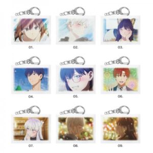 氷属性男子とクールな同僚女子 ミニチュアキャンバスキーホルダー 全9種 BOXセット